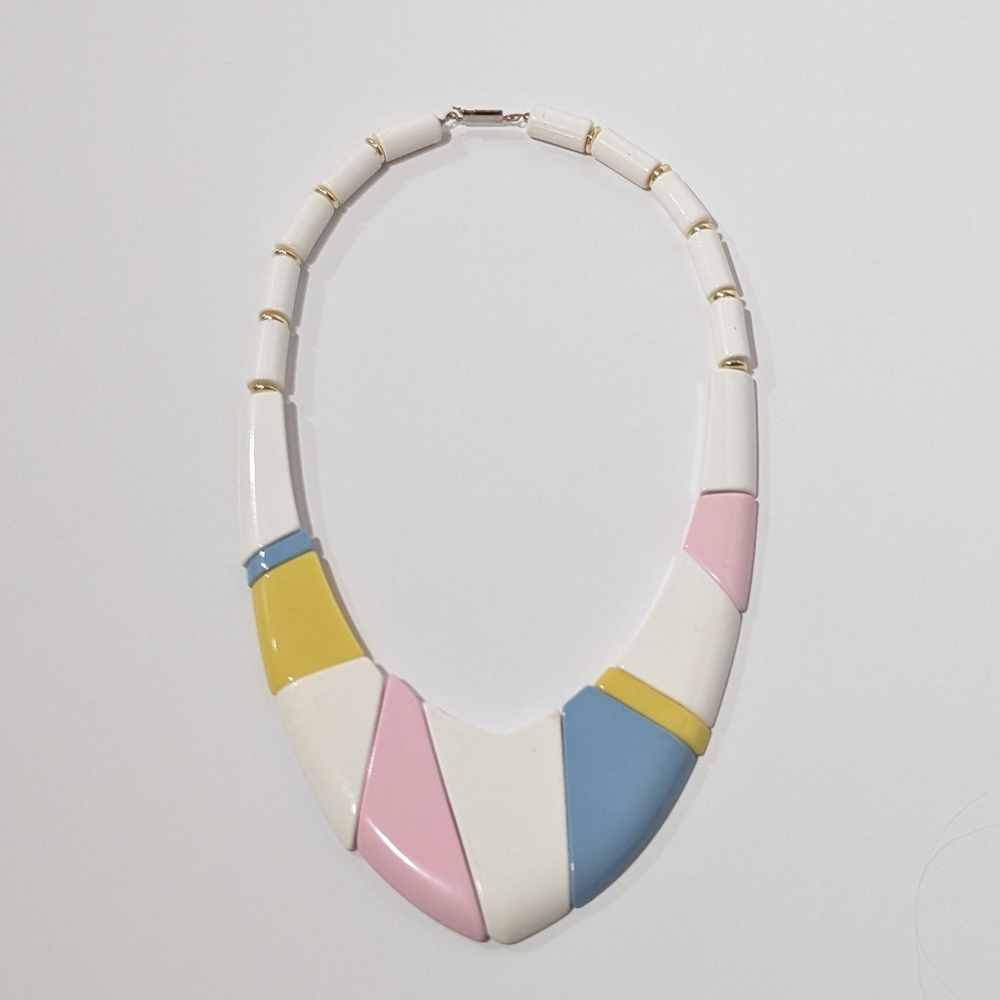 Vintage 90's Pastel Statement Necklace